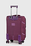 Маленька дорожня валіза тканинна Three Birds 6016-3-PR фіолетовий, фото 5