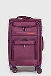 Маленька дорожня валіза тканинна Three Birds 6016-3-PR фіолетовий, фото 3