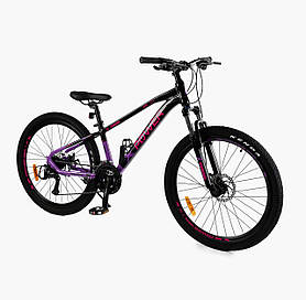 Велосипед спортивний Corso X-POWER на 26 дюймів, Violet 36150