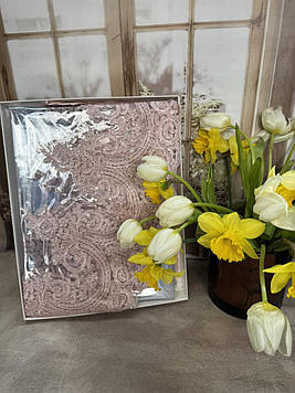 Скатертина силіконова 140/180 см на овальний стіл з мереживом вологостійка захисна Туреччина Verolli