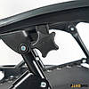 Розкладне крісло шезлонг LEOBRO Zero Gravity Чорне (HT-167D BLACK) для кемпінгу басейну дачі, фото 4