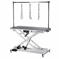 Стіл для грумінгу гідравлічний регульований 3 повідці Calissimo XL BP-305 Білий