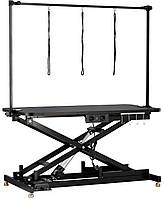 Стіл для грумінгу гідравлічний регульований 3 повідка Calissimo XL BP-305 Чорний