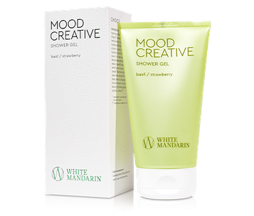 Гель для душу MOOD CREATIVE з базиліком та полуницею TM WHITE MANDARIN, 150 мл