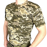 Футболка пиксель большого размера Хлопок Тактическая футболка пиксель Армейская камуфляжная футболка батал