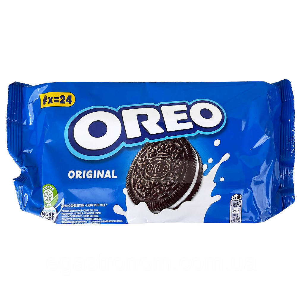 Печиво оригінал Орео Oreo original 246g 6шт/ящ (Код: 00-00017491)
