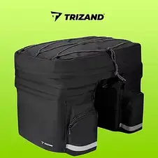 Велобаул Trizand 23798 60 L Чорний, фото 3