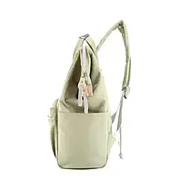 Рюкзак-сумка водонепроникний HIMAWARI 1881-38 оливковий з кишенею для ноутбука та USB, фото 3