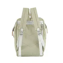 Рюкзак-сумка водонепроникний HIMAWARI 1881-38 оливковий з кишенею для ноутбука та USB, фото 4