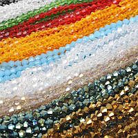 Кришталеві намистини біконус 