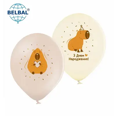 Sharoff print 105/30 см Капибара  capybara пастель Мін.замовлення 5 шт