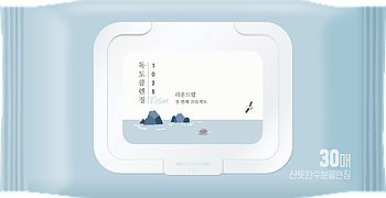 Очисні серветки з морською водою ROUND LAB 1025 Dokdo Cleansing Tissue 30 Sheets
