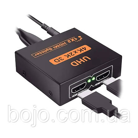 Двонаправлений комутатор/спліттер HDMI на два порти 4K/2K, фото 3