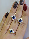 Комплект зі срібла с золотом, фото 9