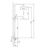 Душова система FRAP F2488-3 Матове золото, фото 9