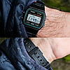 Наручний годинник Casio оригінал чорний F-91W retro collection, чоловічий Casio наручний годинник Касіо Ретро, фото 7