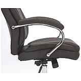 Крісло керівника Lester шкірзам коричневий, фото 6