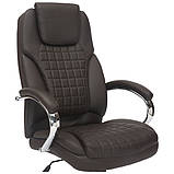 Крісло керівника Lester шкірзам коричневий, фото 9