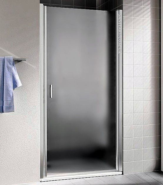 Душові двері в нішу Shower Relax 90x190 см розпашні матове загартоване скло 6мм