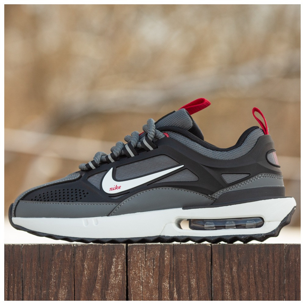 Чоловічі весняні кросівки Nike Air Max Dawn Grey Black White, чорно-сірі осінні кросівки найк аір макс давн