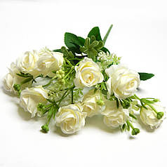 Букет трояндочок дрібних, білий, 30 см