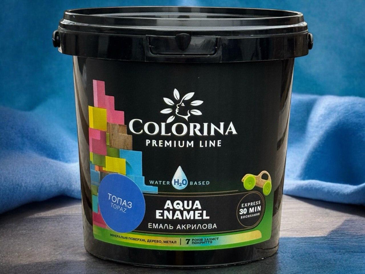 Акрилова фарба без запаху Colorina AQUA ENAMEL 0,9 л топаз