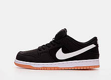 Чоловічі кросівки Найк Nike SB Dunk Low Black White Gum CD2563-006, фото 3