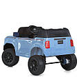Дитячий електромобіль Toyota Land Cruiser 24V (синій колір) | Джип на акумуляторі з пультом, музикою та світлом, фото 3