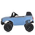 Дитячий електромобіль Toyota Land Cruiser 24V (синій колір) | Джип на акумуляторі з пультом, музикою та світлом, фото 4