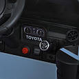 Дитячий електромобіль Toyota Land Cruiser 24V (синій колір) | Джип на акумуляторі з пультом, музикою та світлом, фото 7