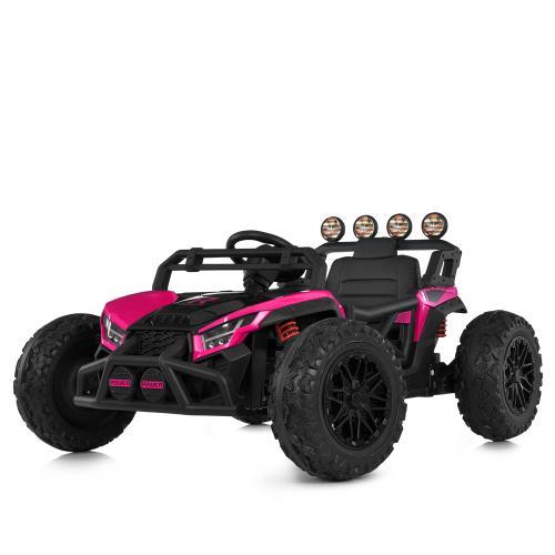 Дитячий електромобіль Багі 4x4 (рожевий колір) 4 мотори, 12V, EVA колеса, фото 1