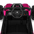 Дитячий електромобіль Багі 4x4 (рожевий колір) 4 мотори, 12V, EVA колеса, фото 3