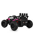 Дитячий електромобіль Багі 4x4 (рожевий колір) 4 мотори, 12V, EVA колеса, фото 10