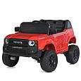 Дитячий електромобіль Toyota Land Cruiser 24V (червоний колір) | Джип на акумуляторі з пультом, музикою та світлом, фото 2