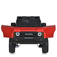 Дитячий електромобіль Toyota Land Cruiser 24V (червоний колір) | Джип на акумуляторі з пультом, музикою та світлом, фото 5