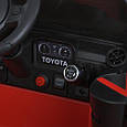 Дитячий електромобіль Toyota Land Cruiser 24V (червоний колір) | Джип на акумуляторі з пультом, музикою та світлом, фото 10