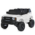 Дитячий електромобіль Toyota Land Cruiser 24V (білий колір) | Джип на акумуляторі з пультом, музикою та світлом, фото 2