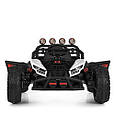 Дитячий електромобіль Багі 4x4 (білий колір) 4 мотори, 12V, EVA колеса, фото 2