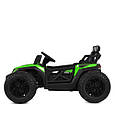 Дитячий електромобіль Багі 4x4 (зелений колір) 4 мотори, 12V, EVA колеса, фото 3