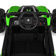 Дитячий електромобіль Багі 4x4 (зелений колір) 4 мотори, 12V, EVA колеса, фото 6