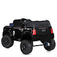 Дитячий електромобіль Toyota Land Cruiser 24V (чорний колір) | Джип на акумуляторі з пультом, музикою та світлом, фото 3