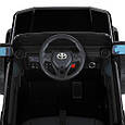 Дитячий електромобіль Toyota Land Cruiser 24V (чорний колір) | Джип на акумуляторі з пультом, музикою та світлом, фото 7