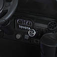 Дитячий електромобіль Toyota Land Cruiser 24V (чорний колір) | Джип на акумуляторі з пультом, музикою та світлом, фото 9