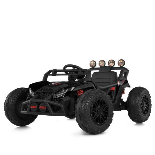 Дитячий електромобіль Багі 4x4 (чорний колір) 4 мотори, 12V, EVA колеса, фото 1