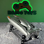 Катер на радіокеруванні Azov Thunder Сірий | Човен на пульті управління | Корабель на радіоуправлінні, фото 3