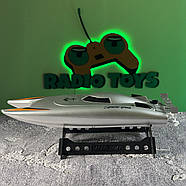 Катер на радіокеруванні Azov Thunder Сірий | Човен на пульті управління | Корабель на радіоуправлінні, фото 5