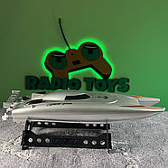 Катер на радіокеруванні Azov Thunder Сірий | Човен на пульті управління | Корабель на радіоуправлінні, фото 4