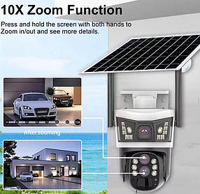 Камера V39-4G 3 лінзи 10X ZOOM+SOLAR