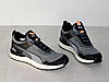 Кросівки чоловічі комфорт весна літо сірі з чорним, фото 3