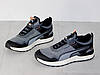 Кросівки чоловічі комфорт весна літо сірі з чорним, фото 5